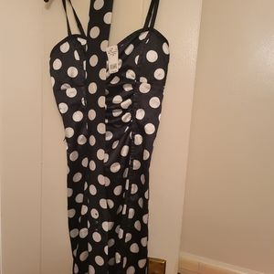 Le Chateau polka dot dress